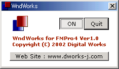 WndWorks for FMPro4 Ver1.0�̉摜